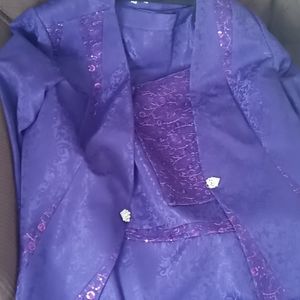 Purple dress suit